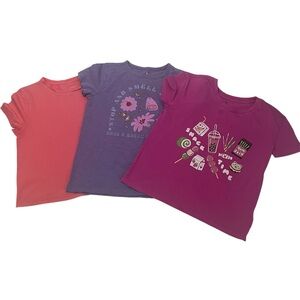 Kids' Colorful Graphic T-Shirts - Set of 3